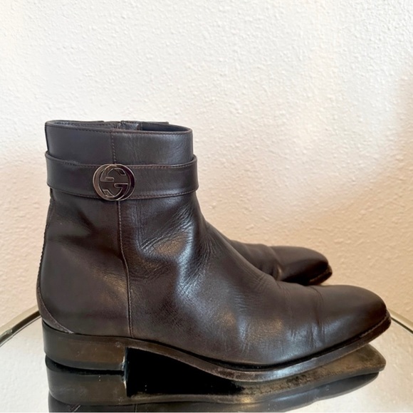 Gucci Gg Interlocking Zip Ankle Boots RETAIL 1,995 - Picture 3 of 8
